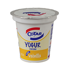 YOGUR COTAR ENTERO VAINILLA 120G