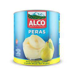 PERAS ALCO  MITADES 820 GR