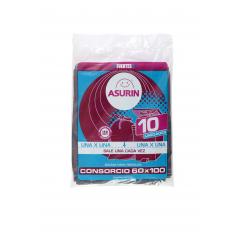 BOLSAS ASURIN 60 X 100 X 10UN. PLANCHA