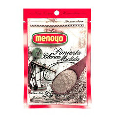 Pimienta Blanca Molida Menoyo 25 Gr