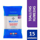 Toallitas Humedas Antibacterial Bialcohol 15 Un