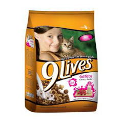 Alimento Para Gatos Carne Y Leche 9 Lives 500 Gr