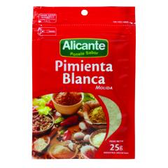 Pimienta Blanca Alicante Molida 25 Grs