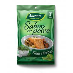 SABOR ALICANTE EN POLVO F.HIERBAS 4UN.