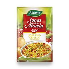 Sopa Criolla Con Vegetales Alicante x 75 gr
