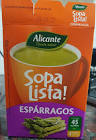 SOPA LISTA ALICANTE ESPARRAGOS X 52GS 