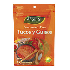 Condimento Para Tucos Y Guisos Alicante x 25 Gr