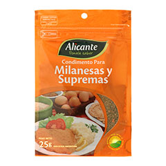 Condimento Para Milanesas Y Supremas Alicante x 25 Gr.