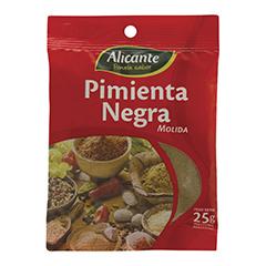 Pimienta Negra Molida Alicante x 25 Gr.