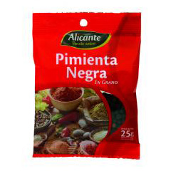 Pimienta Negra Granos Alicante X 25 Gr