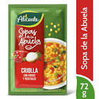 Sopa clara de verduras con fideos tipo criolla Alicante 72 g