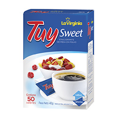 Edulcorante Tuy Sweet En Sobres X 50 Un.