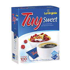 Edulcorante Tuy Sweet En Sobres X 100 Un.