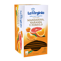 Té MAndarina, Naranja y Pomelo La Virginia x 20 Saquitos.