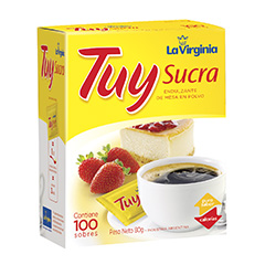 Edulcorante Tuy Sucra Sweet En Sobres X 100 Un.