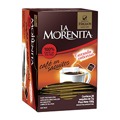 Café La Morenita En Saquito  x 20 Unidades.
