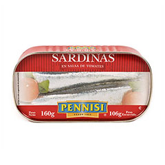 Sardinas Pennisi Tomate X 160 G.
