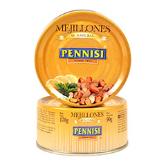 MEJILLONES PENNISI AL NATURAL 170G