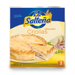 TAPA PARA PASCUALINA LA SALTENA CRIOLLAS 400G