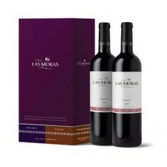 ESTUCHE VINO FINCA LAS MORAS MALBEC/SYRAH X 2