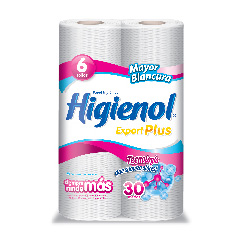 HIGIENOL PAPEL HIGIENICO EXPORT PLUS 6X30M