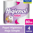 PAPEL HIG.HIGIENOL MAX X 6 X 80 C/U