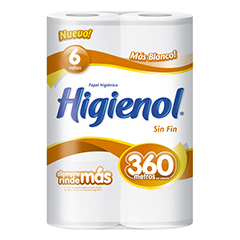 Papel Higienico Higienol 6X60Mt
