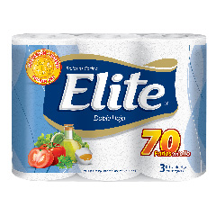 ROLLOS DE COCINA ELITE DOBLE HOJA 70PAÑOS *3U.