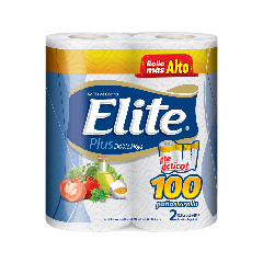 ROLLO COCINA ELITE PLUS DOB.HOJA  2 UN X 100 PAÑOS