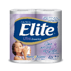 PAPEL HIGIENICO ELITE ULTRA DOBLE HOJA 4X30 MT