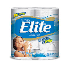   Papel Higienico Simple Hoja Elite 4 Un 80 Mt 