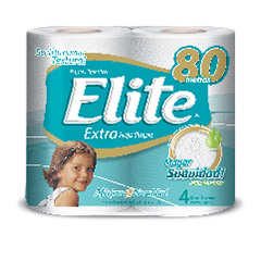 PAPEL HIG. ELITE H/S F. CADENAS X 4 X 80M