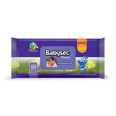 Toallitas Humedas Premium En Flowpack Babysec 50 Un