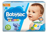 Panales descartables Babysec Ultra tamano M x 12 u.