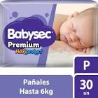 Pañales Descartables Premium Talle P Babysec 30un