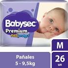 Pañales Descartables Premium Talle M Babysec 26un