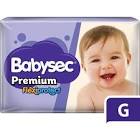 Pañales Descartables Premium Talle G Babysec 22un