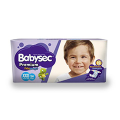Pañales Babysec Premium Xxg X40Un