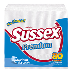 Servilleta Sussex. 70 Bcas