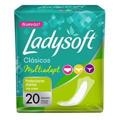 Protectores Diarios Clasicos Ladysoft 20 Un