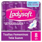 Toalla Femenina Ultra Finas Ladysoft 8 Un