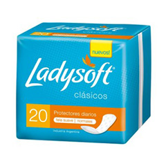 Protectores Diarios Ladysoft Clasico Con Gel X20Un 