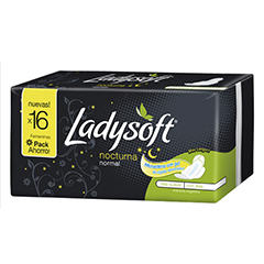 Toalla Femenina Normal Nocturna Ladysoft 16 Un
