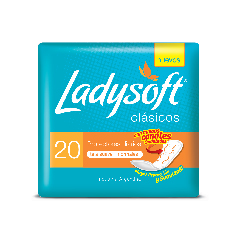 Protectores Diarios Clasico Con Gel Ladysoft 56 Un