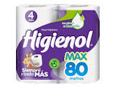 papel higienico higienol 80 metros 