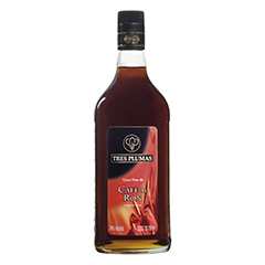 Cafe al ron Tres plumas x 750ml_unidad