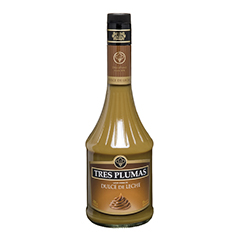 LICOR TRES PLUMAS DULCE DE LECHE 700 CC