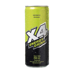 PACK ENERGIZANTE X4 ENERGY DRINK LATA X 4 UNIDADES