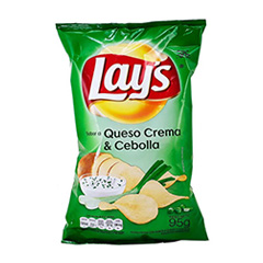 LAYS QUESO CREMA Y CEB 95GR