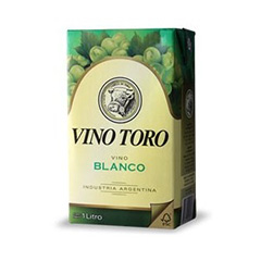 VINO TORO BLANCO CAJA 1 LT
